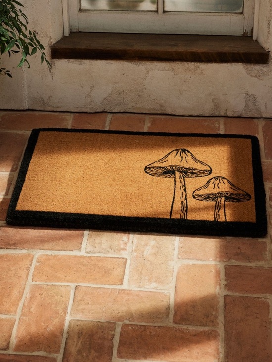 Anthropologie Other - Anthropologie Forest Mushroom Coir Doormat NWT